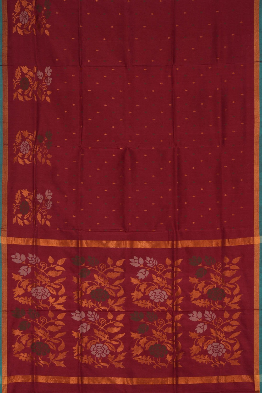 Image of Uppada Silk Maroon Saree